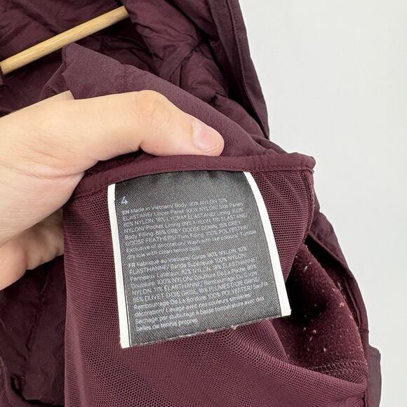 Lululemon Down For It All Vest Womens 4 Running Puffer Insulated Stretch Fleece - Picture 3 of 9